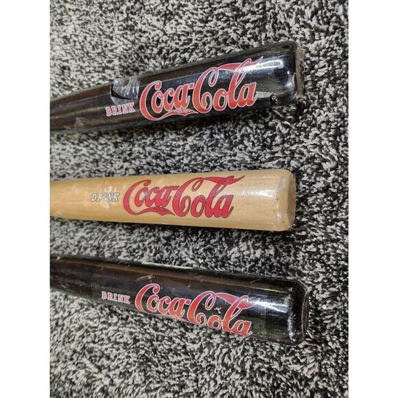 3 mini Coca Cola bats #A92 - Picture 2 of 9
